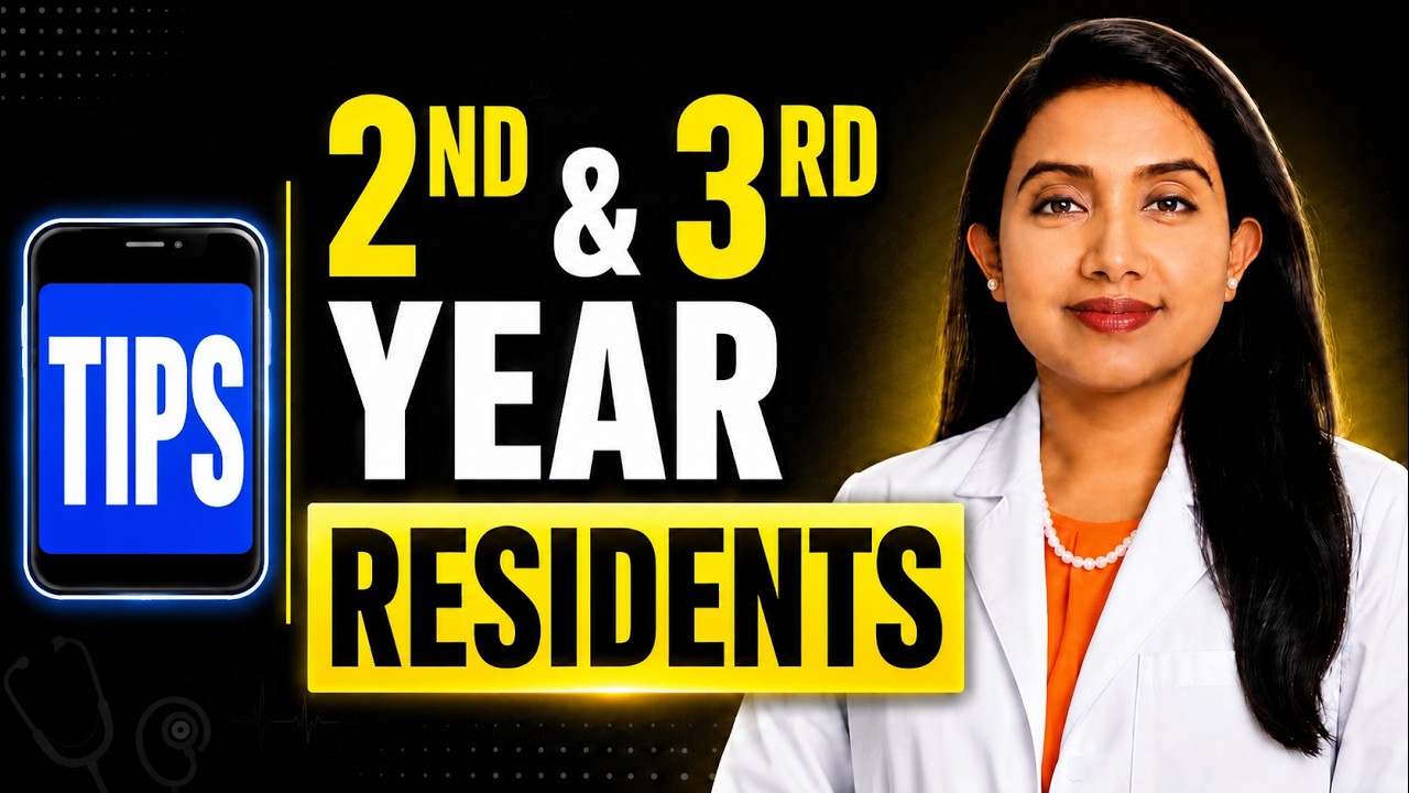 5 Essential Tips for 2nd & 3rd Year Residents #doctor #img #residency #match