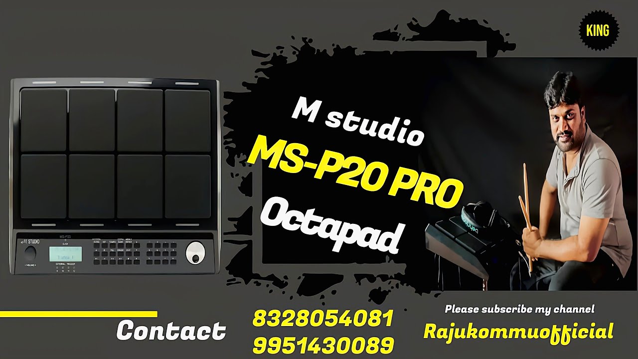 M STUDIO MS-P20 PRO OCTOPAD | TONES DEMO BY Rajukommu