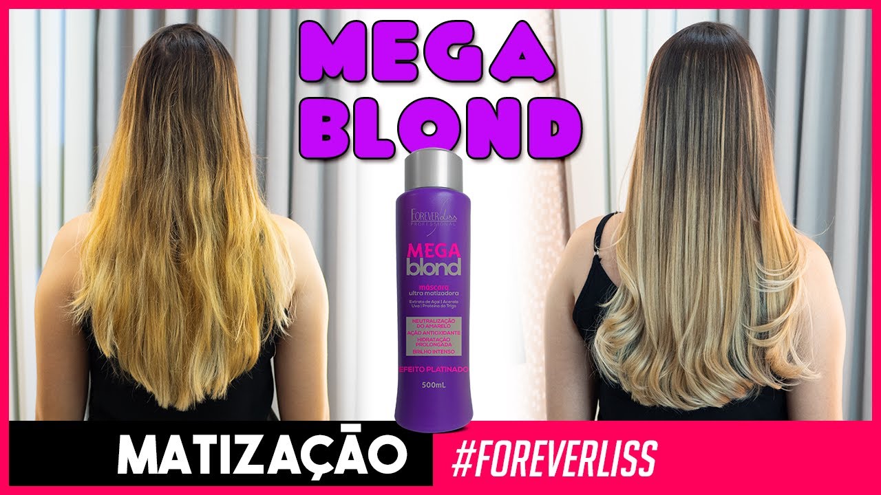 Matizador de Loiro Mega Blond Ultra Forever Liss Passo a Passo