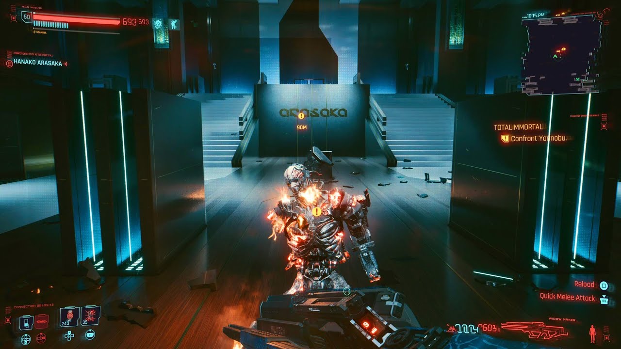 Cyberpunk 2077: Kill Adam Smasher in 30 seconds w/ Gash Antipersonnel Grenade - Very Hard Difficulty