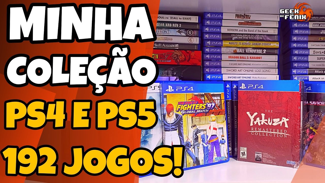 Minha Coleção de Jogos PS4 e PS5 - 192 Jogos!