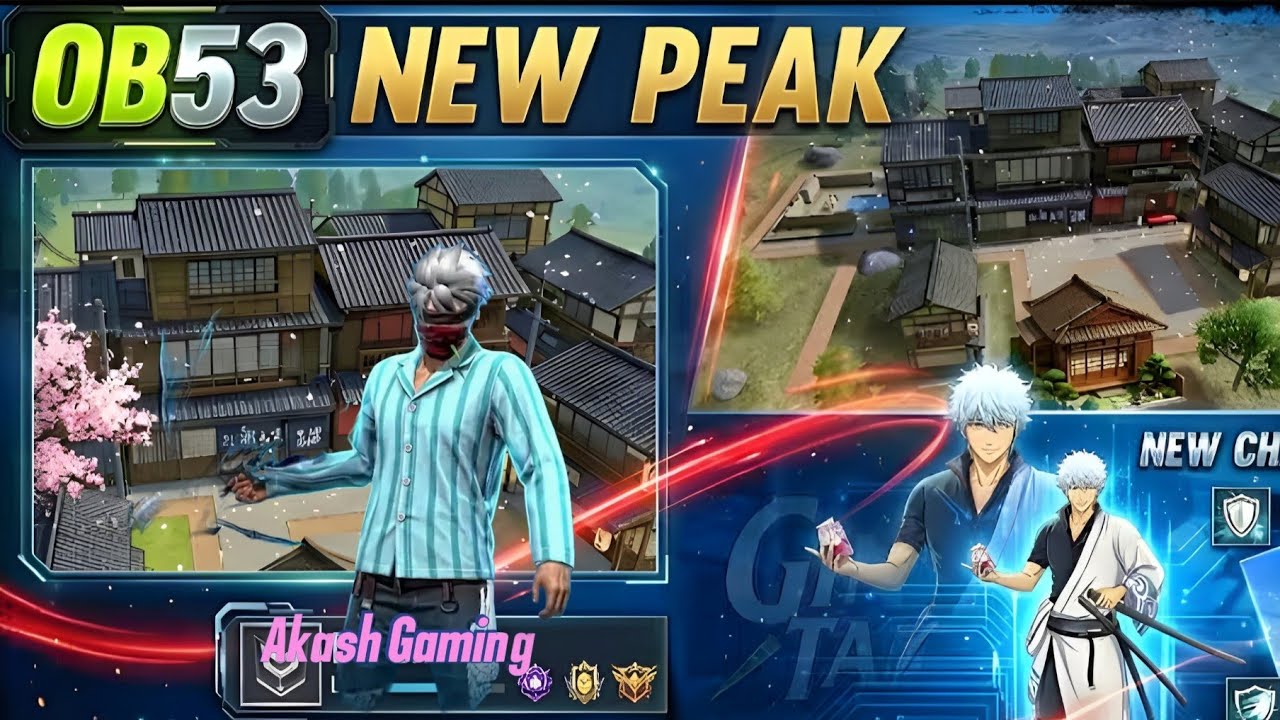 OB53  Full Update X New Peak ❤️&zwj;🔥 GinTama Collaboration  #freefire #audio 