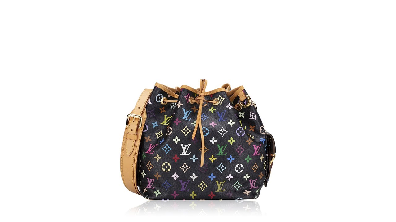 Louis Vuitton Monogram Multicolor Petit Noe Black