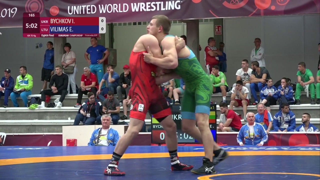 1/8 GR - 72 kg: I. BYCHKOV (UKR) v. E. VILIMAS (LTU)