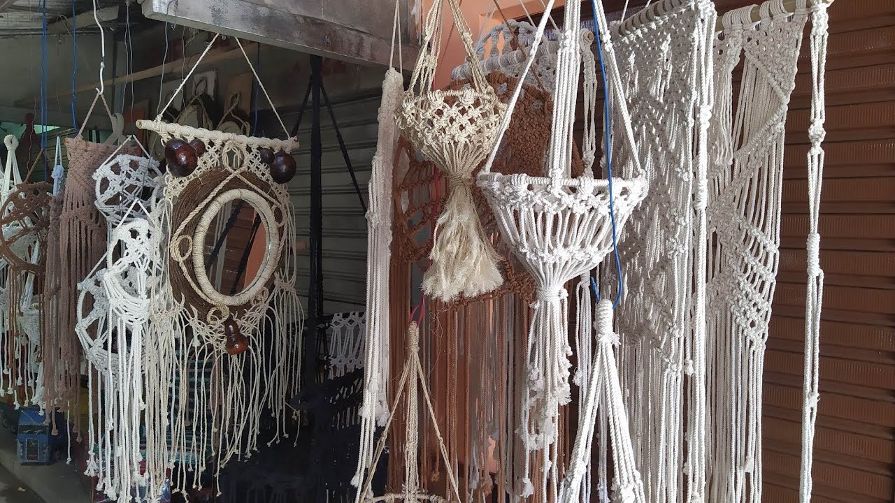 Macram&eacute; do Milton e Leandro Artesanato, na feira de Artesanato em Caruaru Pernambuco.