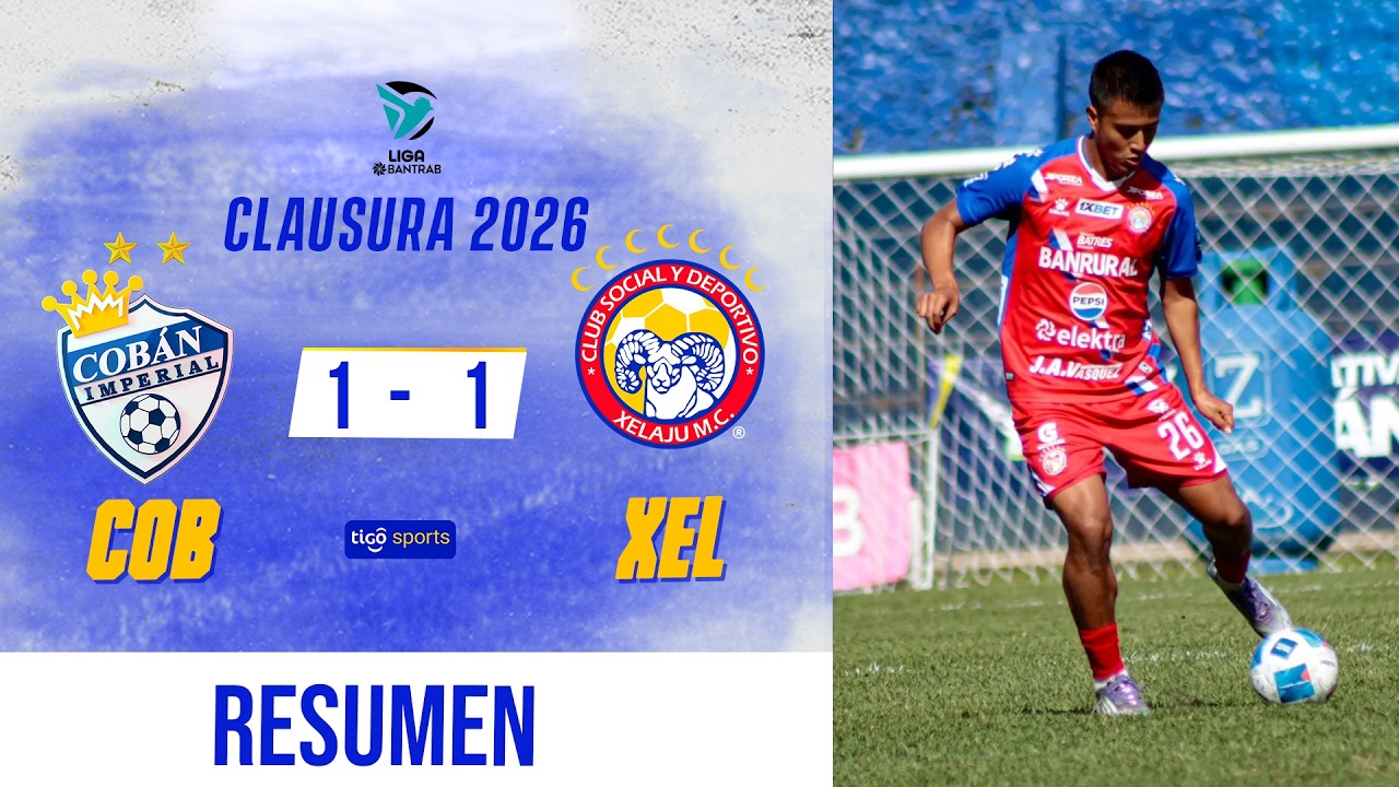 XELAJÚ RESCATA UN PUNTO CON UN HOMBRE MENOS | Cobán Imperial 1-1 Antigua | Resumen Completo