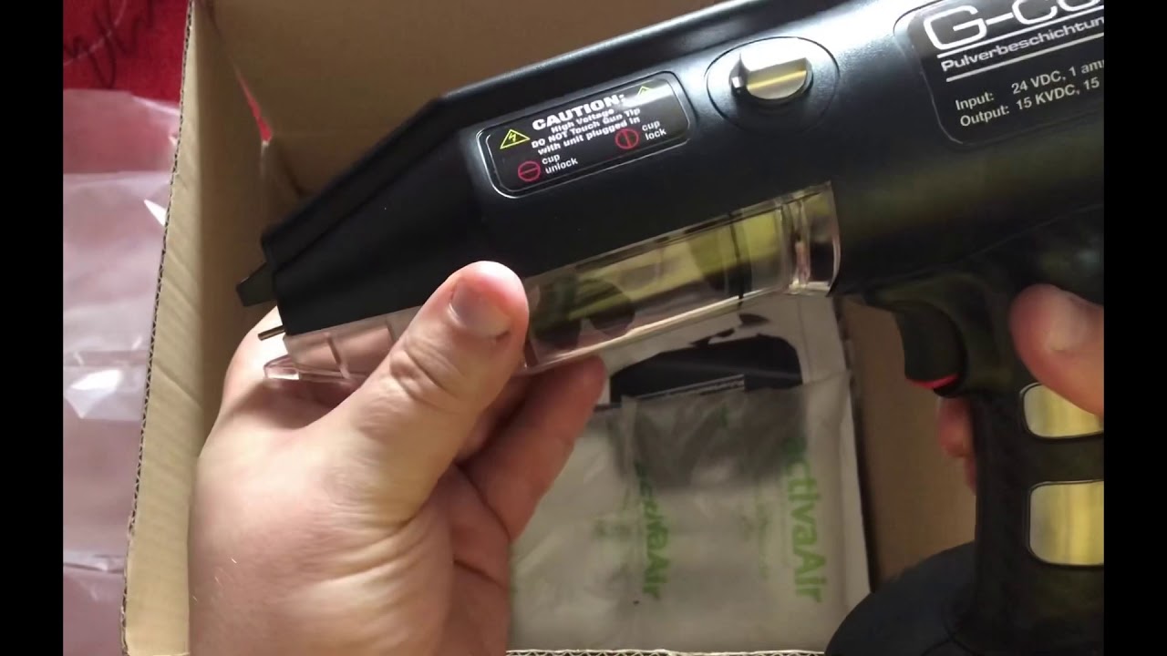 Pulverbeschichtung Pulverbeschichzungssystem  G-coat! DIY Alternative f&uuml;r Heimwerker!Auspacken