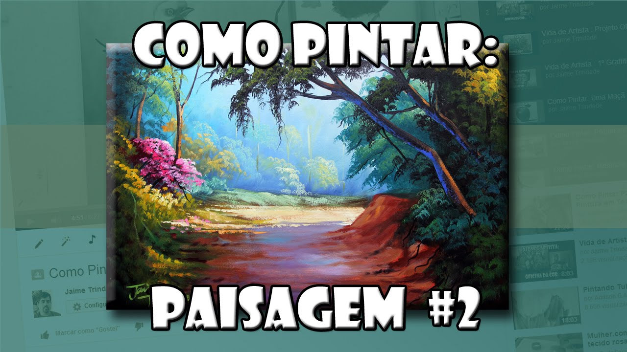 Como Pintar: Paisagem #2 ( Passo a Passo )