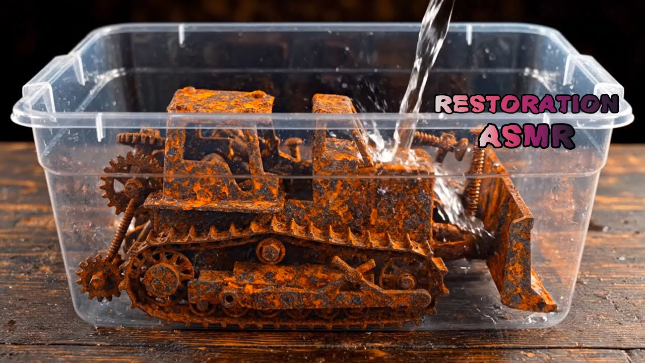 Mini Abandoned CAT Machine Restoration ASMR