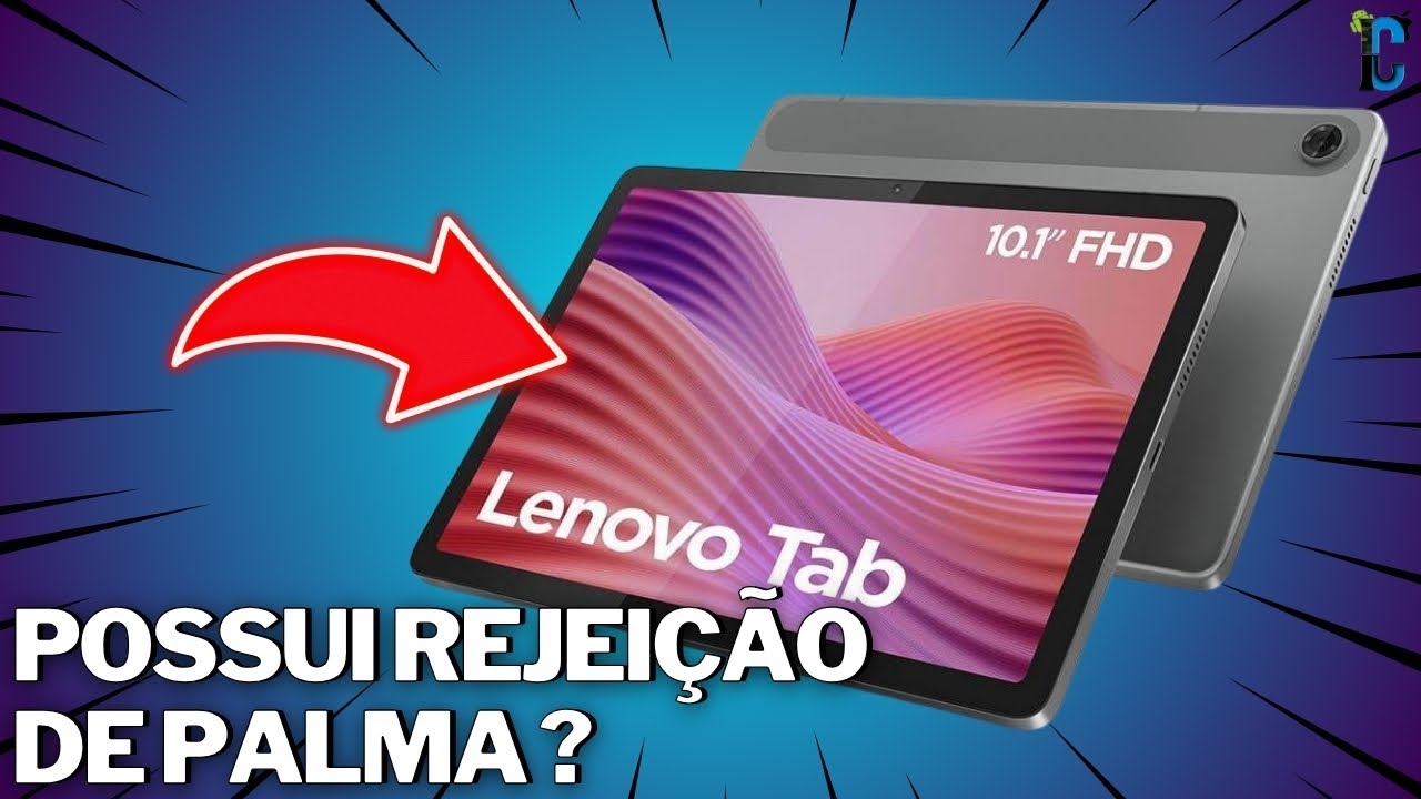 Tablet Lenovo Tab 10.1 possui REJEIÇÃO DE PALMA? Vou te mostrar TODOS OS DETALHES!