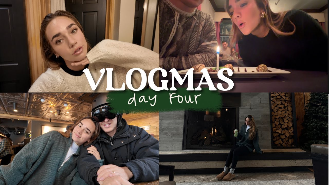VLOGMAS DAY 4 | our last day in Colorado, my everyday *simple* makeup + early birthday dinner!!!