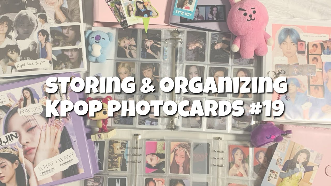 storing + organizing kpop photocards 19 - itzy tunnel vision, bts, twice, purple kiss, lee chaeyeon