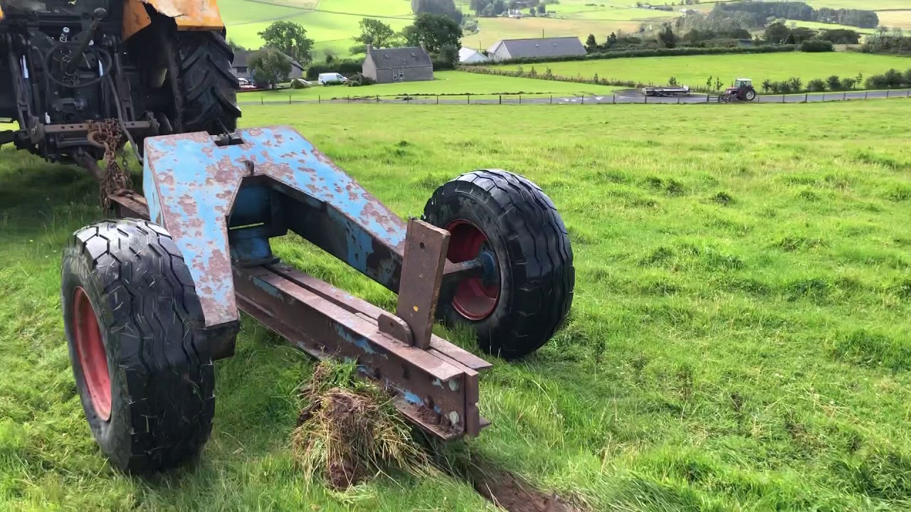 trailed mole plough