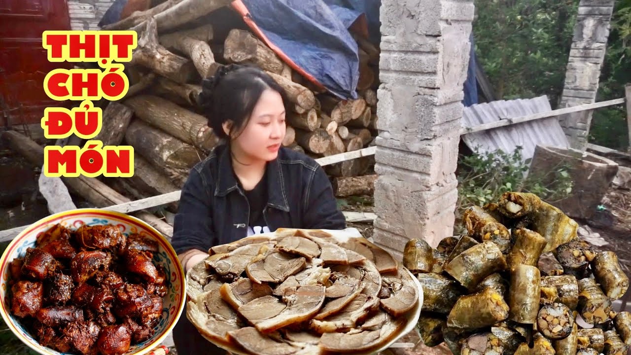 THỊT CHÓ CẢ CON LÀM ĐỦ MÓN - VỀ NHÀ EM HUYỀN CHƠI ANH EM CƠM QUÊ CHUẨN BỊ CÓ CỖ / CƠM QUÊ TV