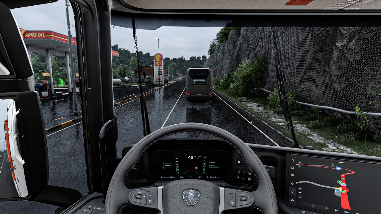4K Realistic Ultra Graphics v1.58 Rainy | Euro Truck Simulator 2 Snowymoon Mod Full Gameplay