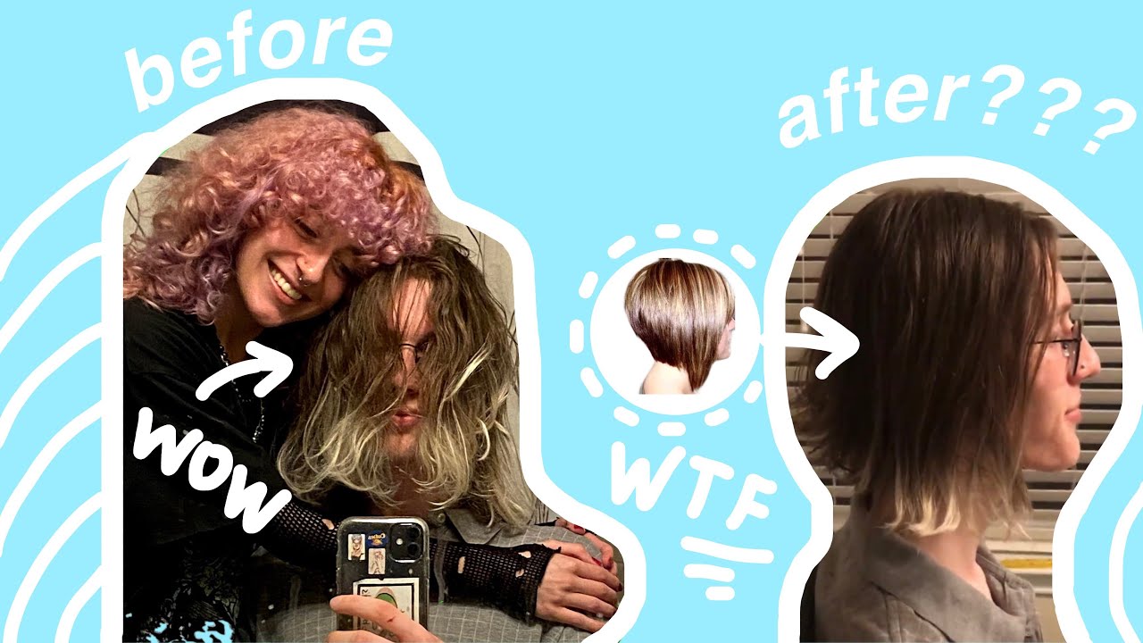 cutting my boyfriend's long hair SHORT