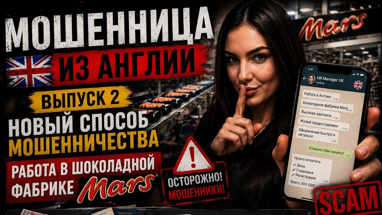 МОШЕННИЦА ИЗ АНГЛИИ. ВЫПУСК 2. НОВЫЙ СПОСОБ МОШЕННИЧЕСТВА.