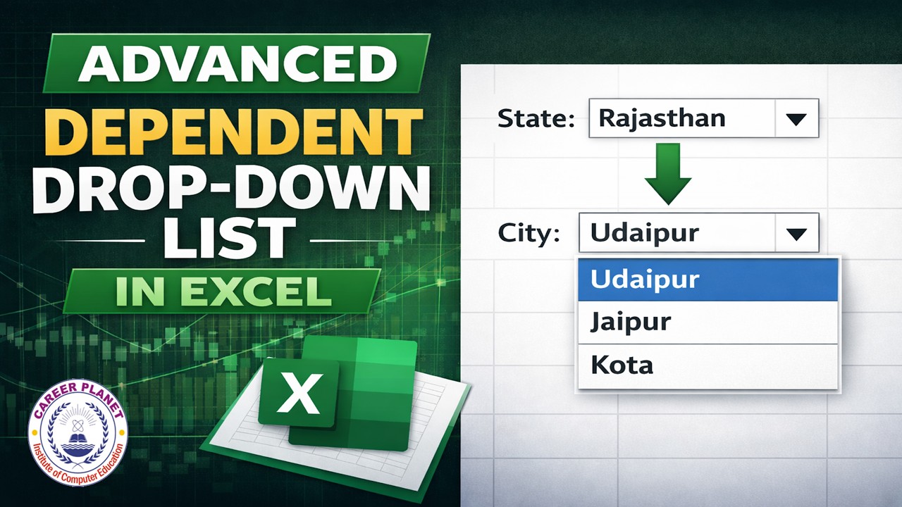 🔥 Excel Advanced Dependent Drop Down List  | Best Excel Tricks 🚀