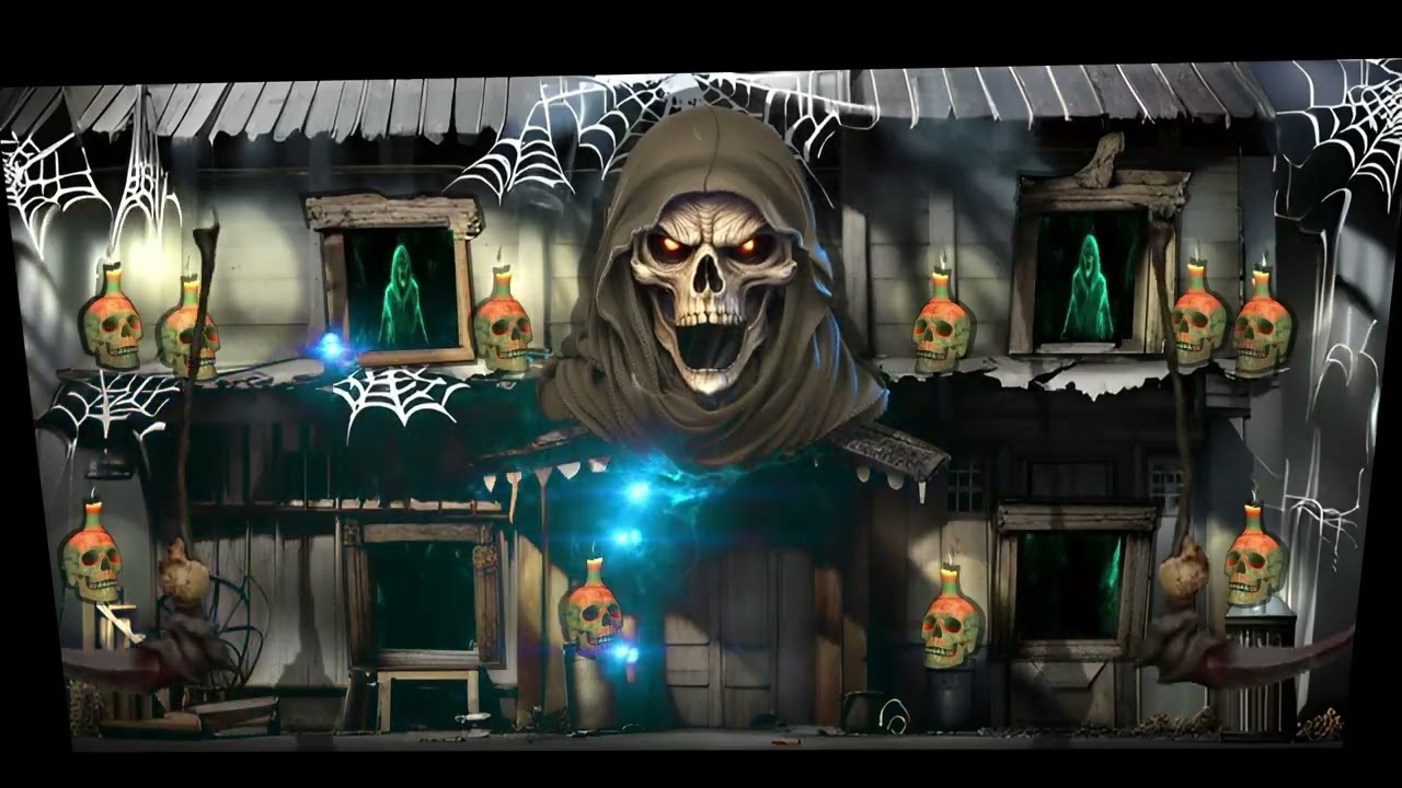 Halloween Projection Mapping Show 2024 / Fear the Reaper