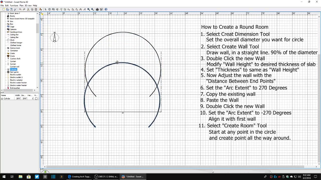 Creating a round room / round foundation / Slab