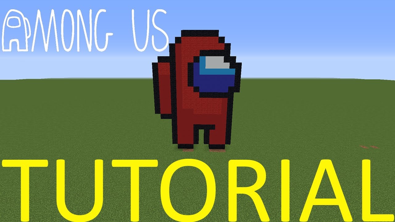 How To Build The Red Crewmate from Among Us in MINECRAFT!
