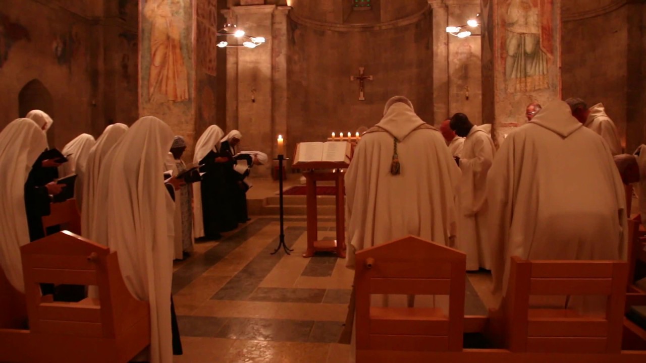 Prayers in the Benedictine Monastery in Abu Gosh