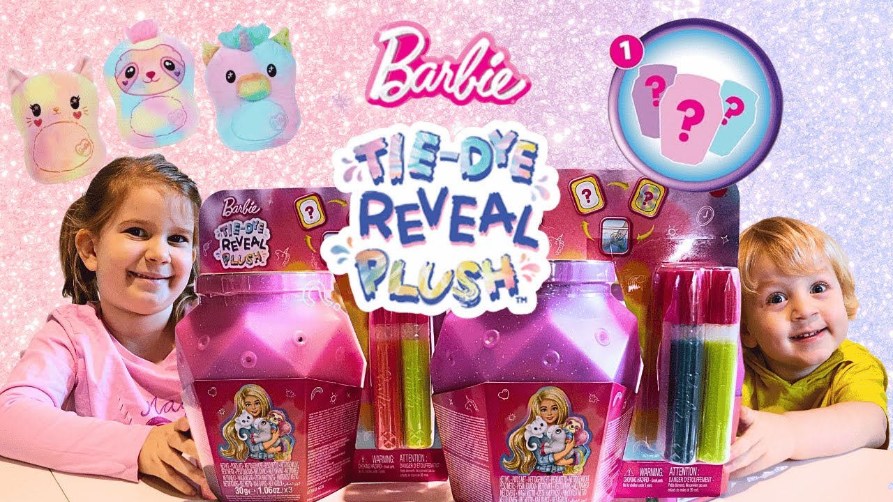 Unboxing the Barbie Tie-Dye Reveal Squishmallow! | Livy's World