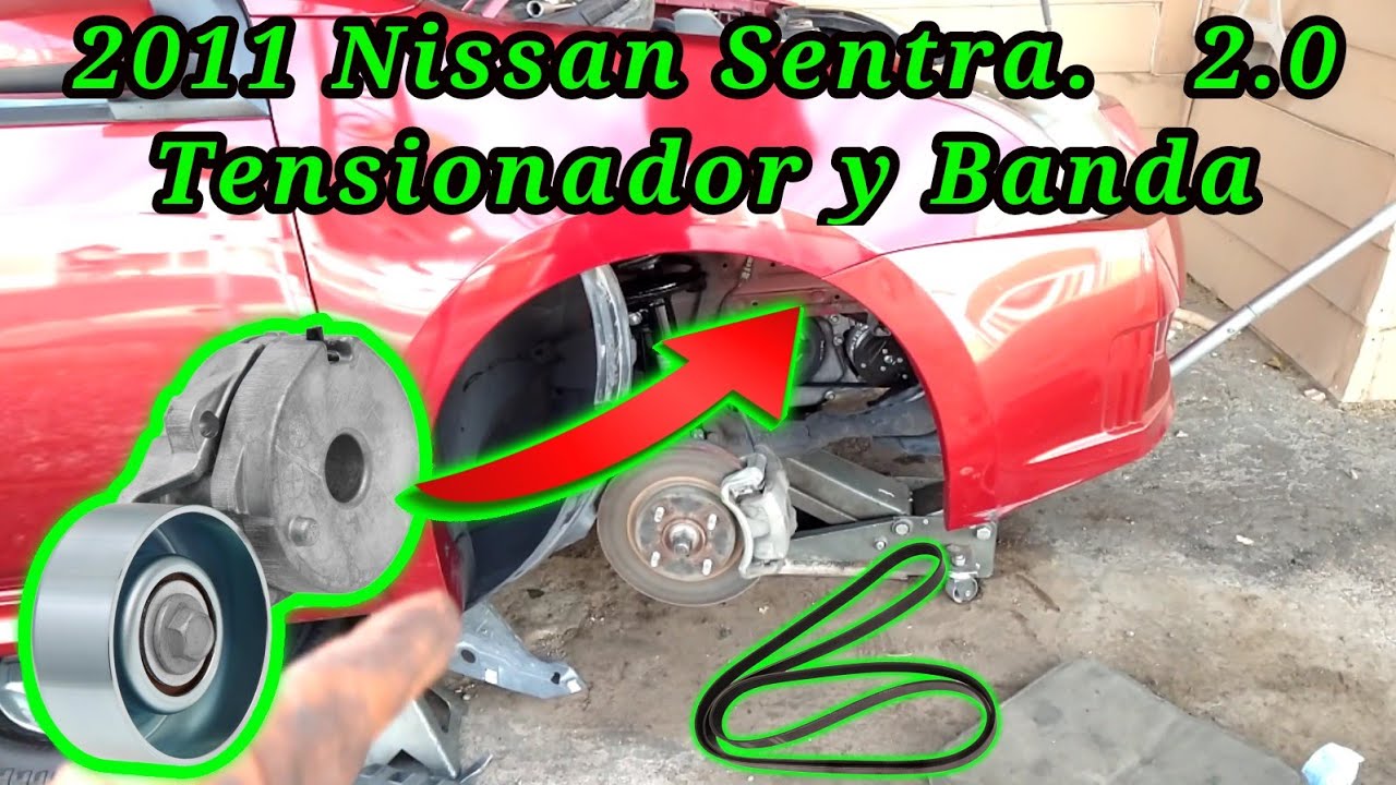 2011 Nissan Sentra 2.0 Cómo cambiar el tensionador y la banda ( How to change the belt tensioner )