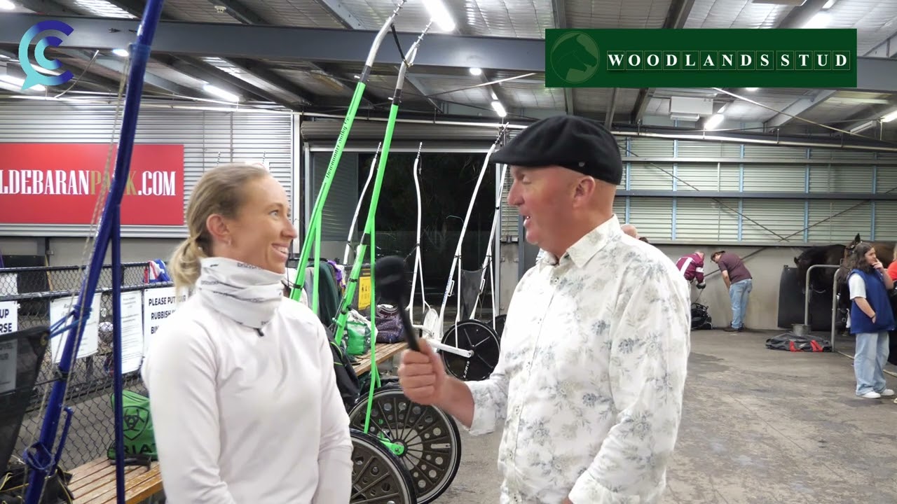 CC with Amy Day after winning the 2yo filly's Breeders Crown