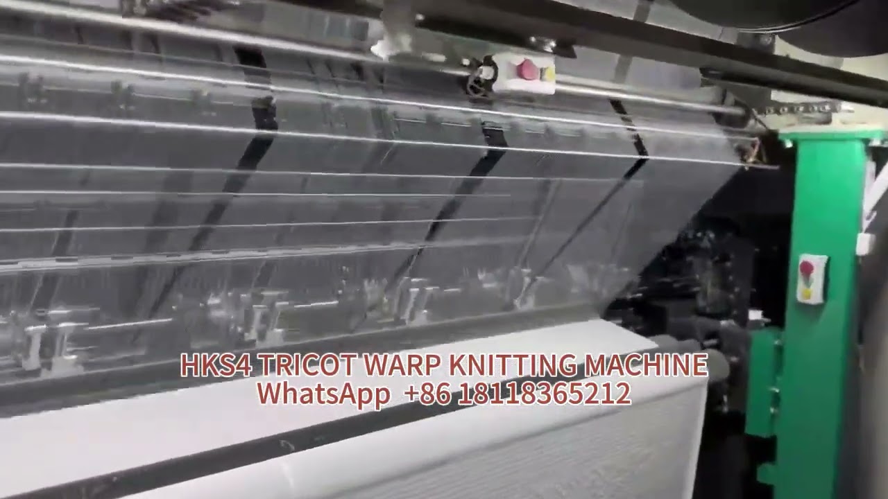HKS4 TRICOT WARP KNITTING MACHINE IN TURKEY #warpknitting flag,lining,net,mesh,net fabric
