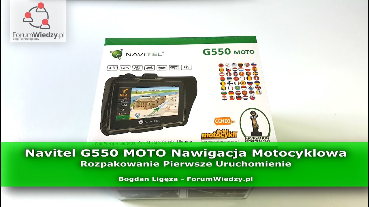 Navitel G550 MOTO Nawigacja Motocyklowa Rozpakowanie Pierwsze Uruchomienie PL | ForumWiedzy