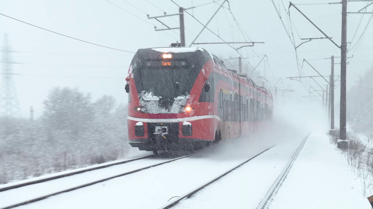 Штадлерские поезда близ ст. Лагеди / Stadler EMU's and DMU's near Lagedi