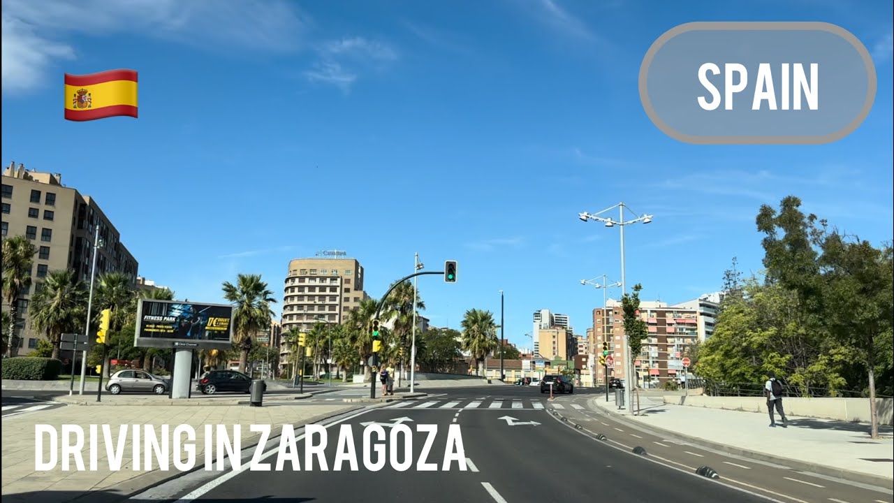 Driving in Zaragoza Spain (España) 🇪🇸 [4K] |  Beautiful City Tour in 4K 🚗