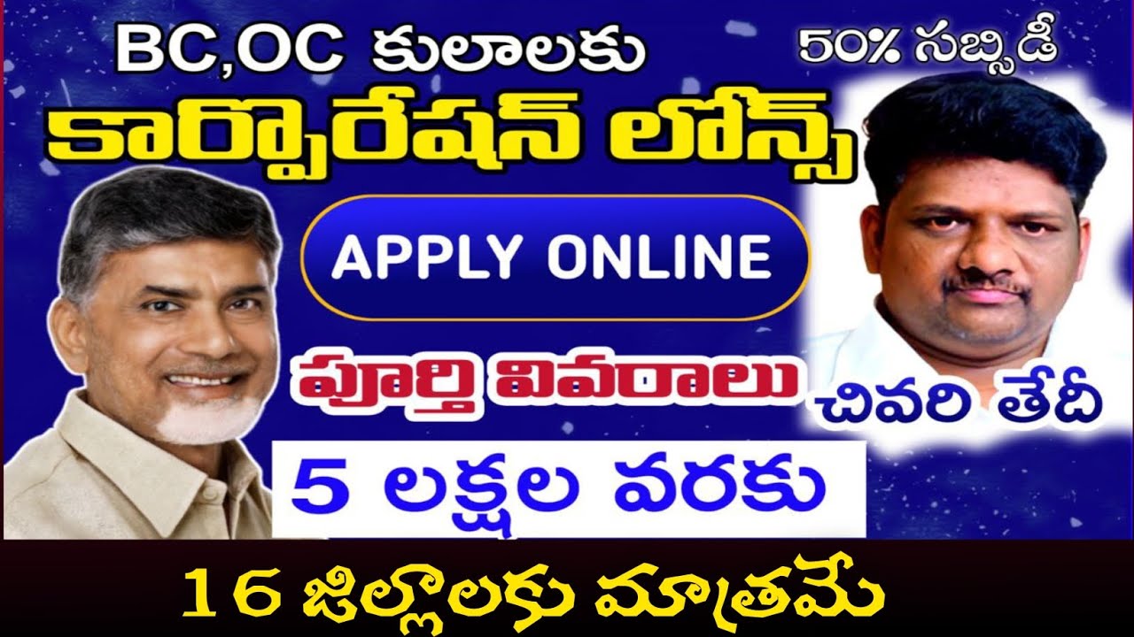 bc corporation loans andhra pradesh 2025 #bcorporationloans