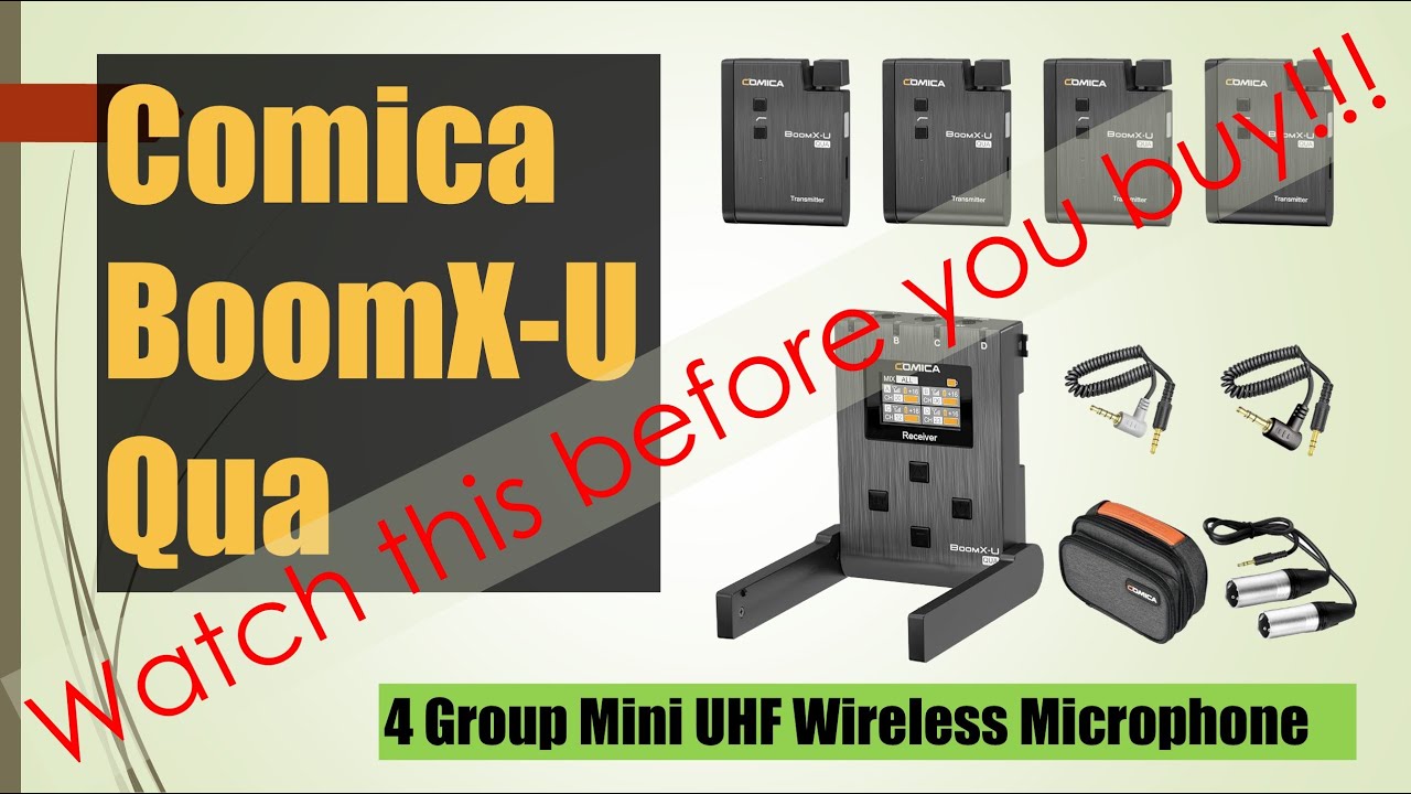 Беспроводной микрофон Comica BoomX U Qua UHF 2024