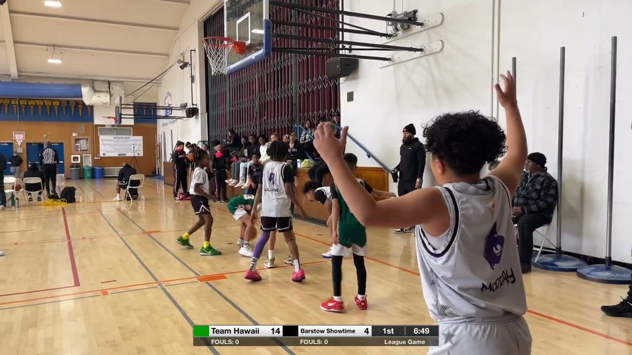 Team Hawaii 11U Jr 3SSB 2025 Regionals Oakland CA.      Hawaii(40) vs Barstow Showtime(16) 