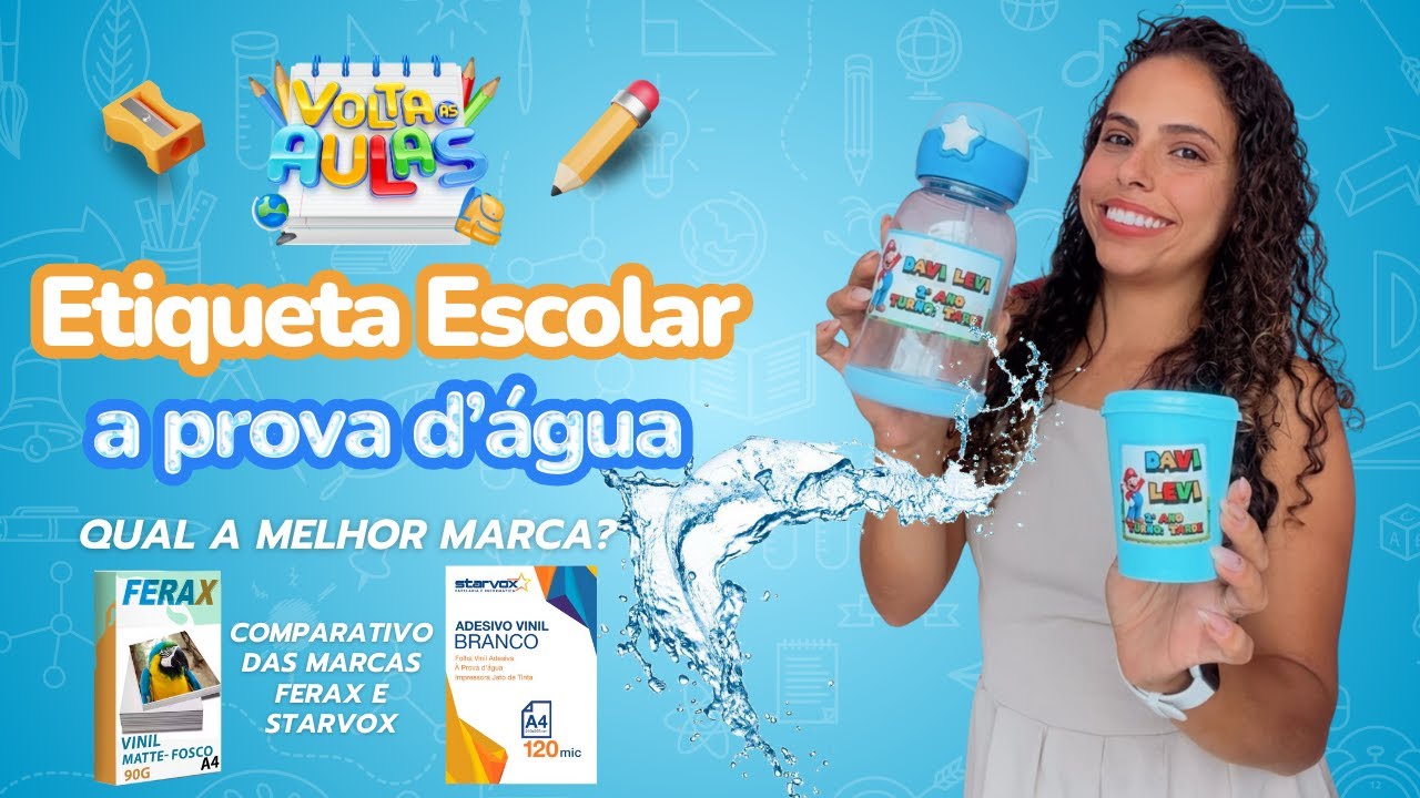 Etiqueta escolar adesivo a prova d’água lavável #etiquetaeacolar  #adesivovinil #adesivolavavel