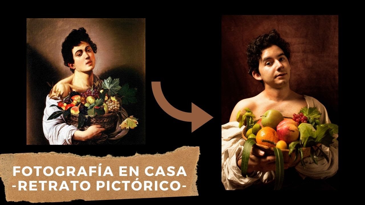 Fotografía en casa -Retrato Pictórico de Caravaggio-