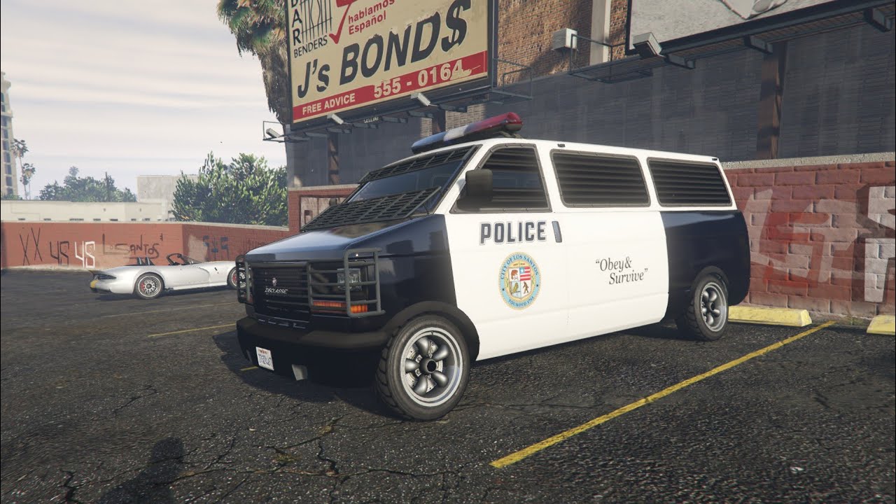 GTA V: Police Transporter (Declasse Burrito) (Customization Glitch)