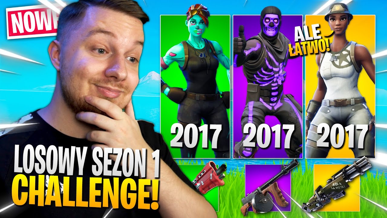 Losowy OG SEZON 1 skin challenge w Fortnite ... (mega MOCNE!)