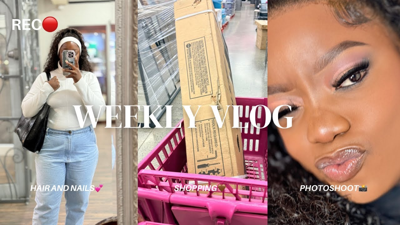 WEEKLY VLOG🤎 SHOPPING 🛍️ / BDAY🎈PHOTOSHOOT📸/HAIR AND NAIL APP💕 & many more 🤎