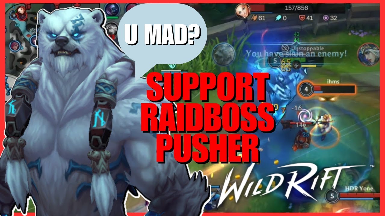 WILD RIFT: A SUPPORT VOLIBEAR?! ARE YOU D**MB?! YES | INTeresting