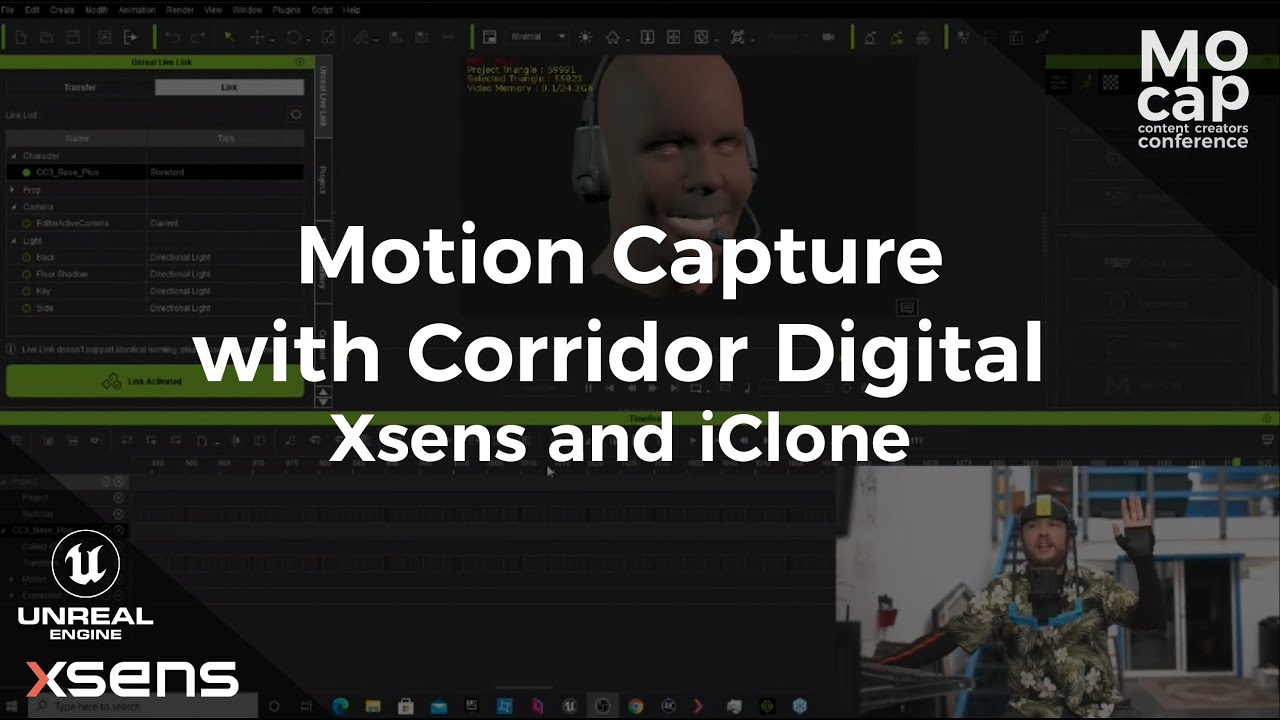 Motion capture with Corridor Digital (Xsens and iClone)