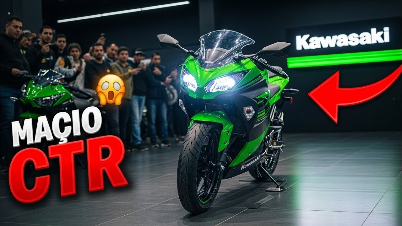 Kawasaki Ninja 300 2026 CHEGOU! 😱🔥 A Esportiva Verde Que Vai Dominar o Brasil