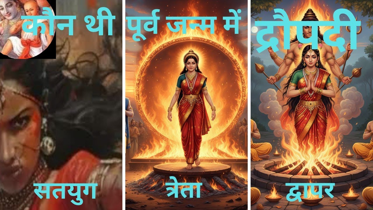द्रौपदी पूर्व जन्म में कौन थीं? द्रौपदी के तीनों जन्मों की कहानी।। Draupadi।Panchali.