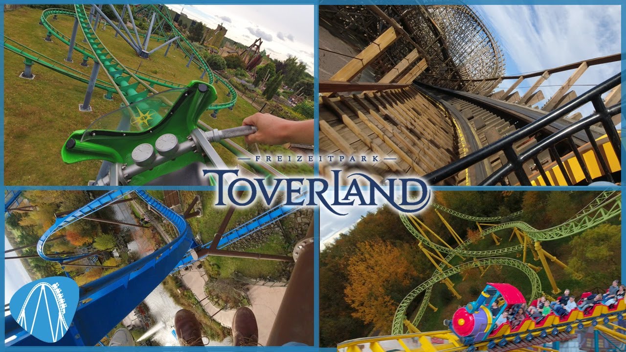 Toverland - Alle Achterbahnen im Onride Video!