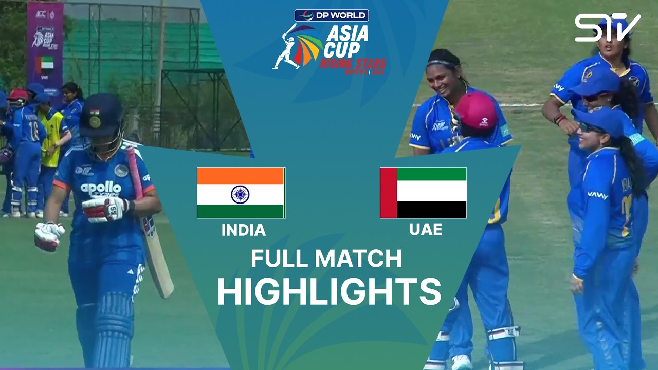 Full Highlights | India A Women vs UAE Women | Women's Asia Cup Rising Stars | ZM1H