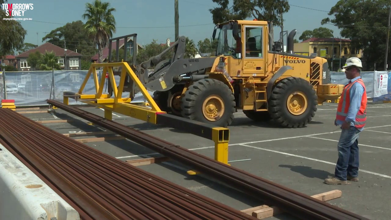 Sydney Light Rail track delivery