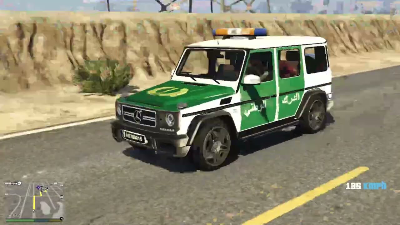 نقل مجرم الى السجن بسيارت الدرك الرطني GTAV LSPDFR