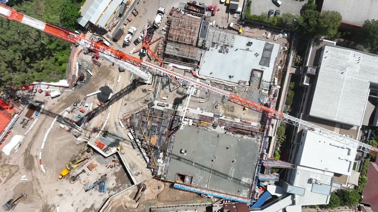 Ryde Hospital Redevelopment concrete pour